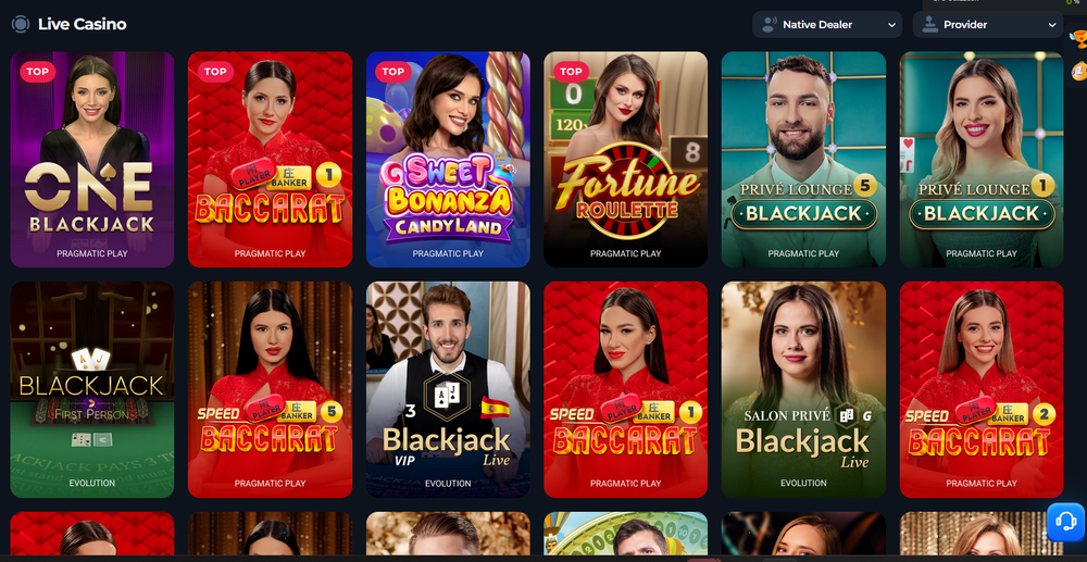 BetFury Live Casino