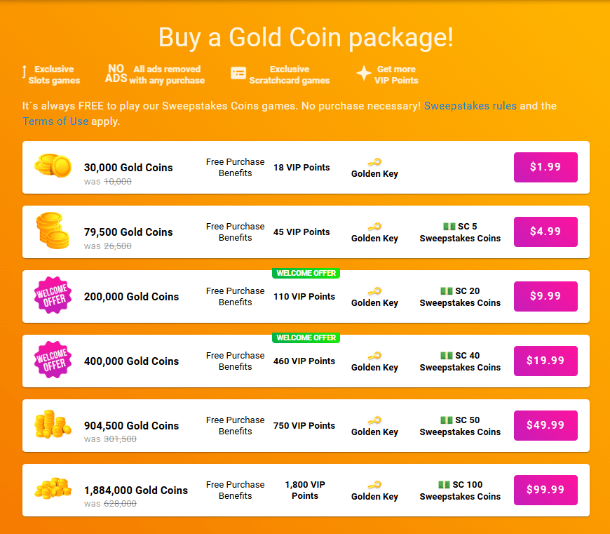 the currency bundles at pulsz casino