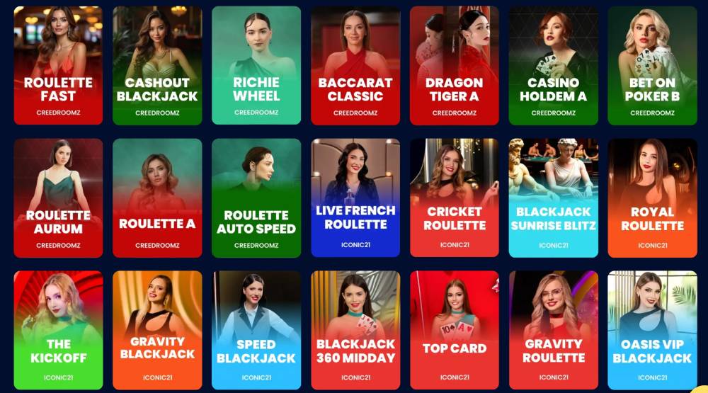 a range of speedsweeps live casino games