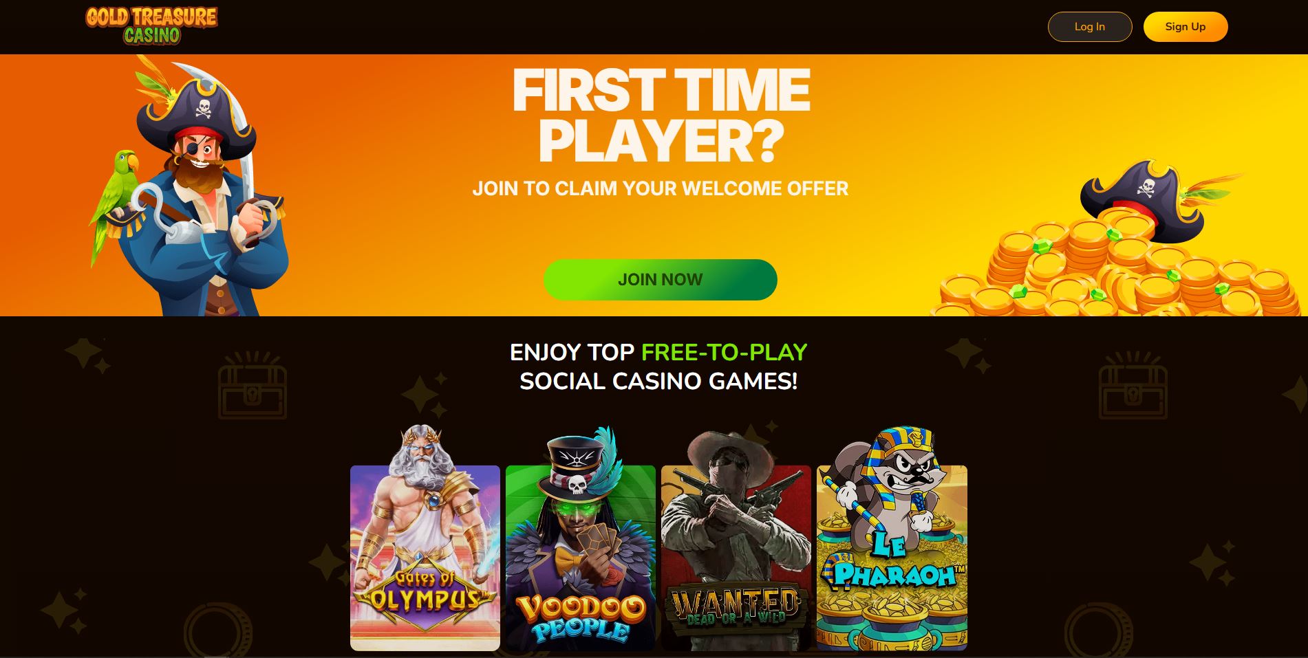 Gold Treasure Sweepstakes Casino Review