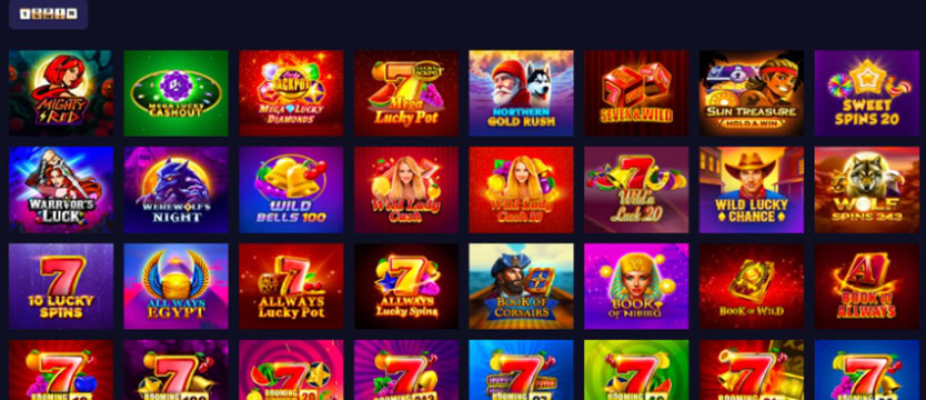 some of the Slots available at SweepNext