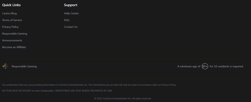 toratora legal information