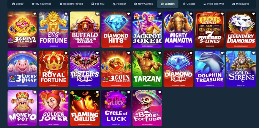 sorcery reels' jackpots games