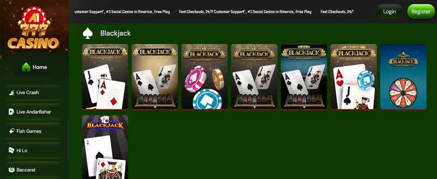a1-casino table games