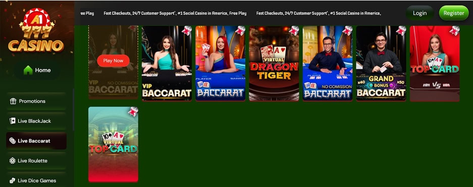 a1-casino live games