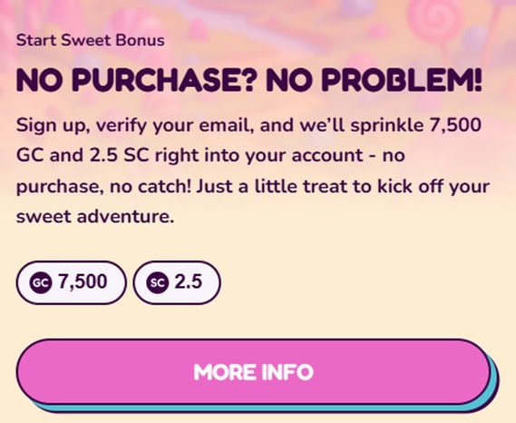 sweet sweeps bonuses