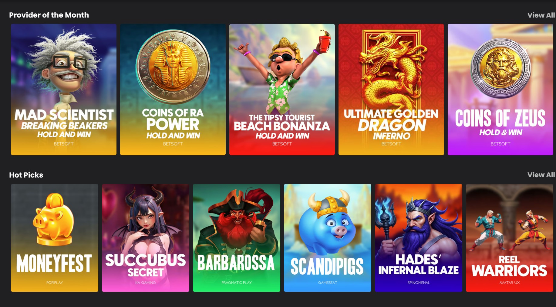 Lucky Block game selection