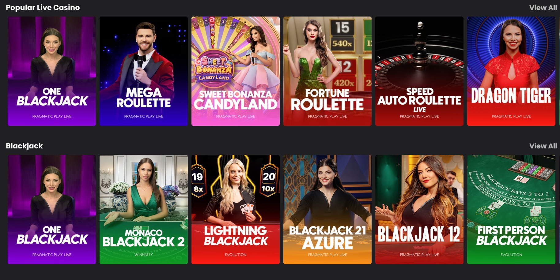 Lucky Block Live Casino Games 