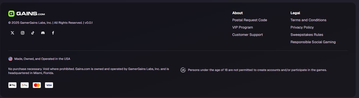 gains legal information